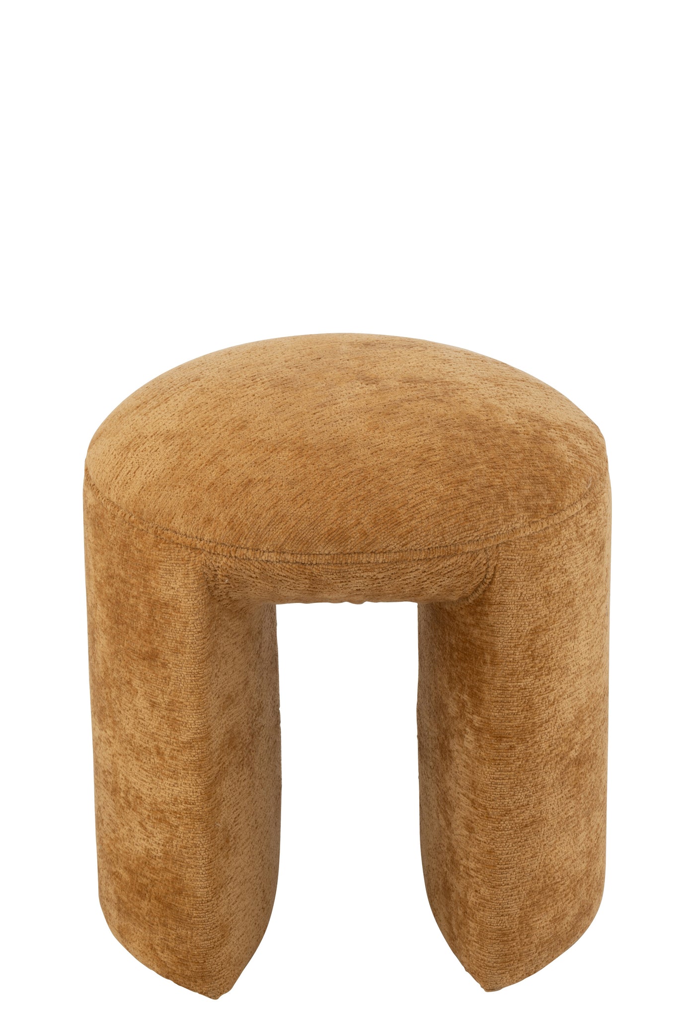 Kruk Rond Textiel Oker J-Line