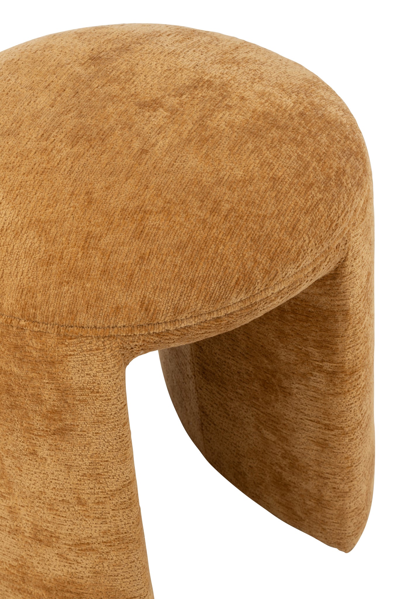 Kruk Rond Textiel Oker J-Line