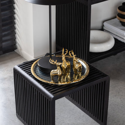 Rendier Resine Galvanisch Goud Set van 3 J-Line