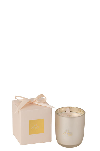Geurkaars Merci Beige Small 35uur