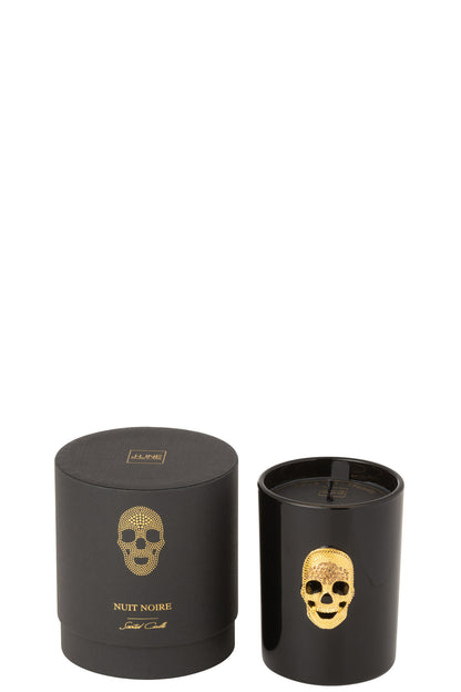 Geurkaars Doodskop Nuit Noire Small 43uur