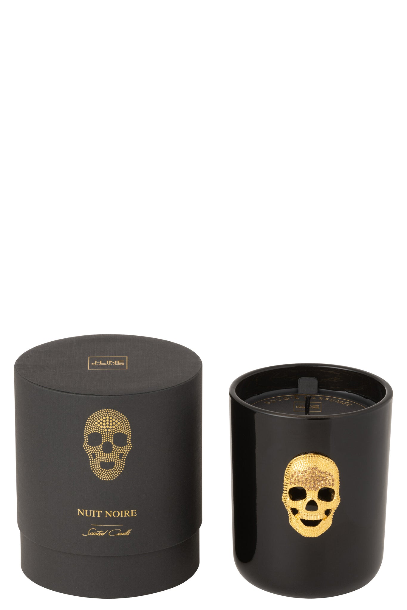 Geurkaars Doodskop Nuit Noire Large 65uur