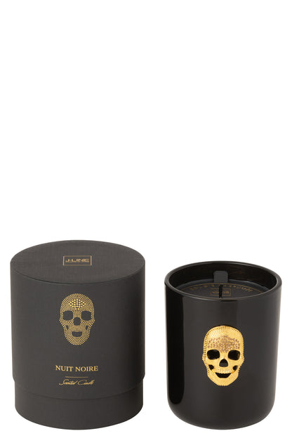 Geurkaars Doodskop Nuit Noire Large 65uur