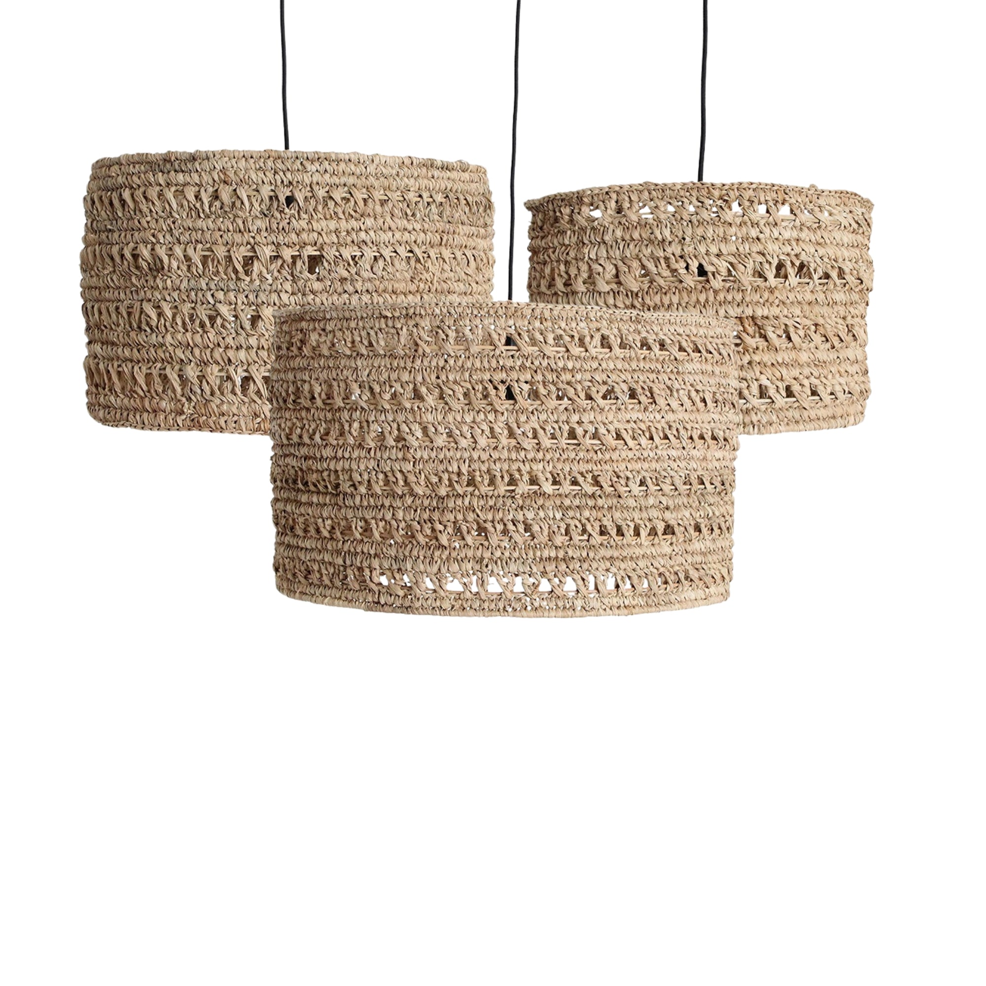 Raw Materials Zeegras Hanglampen Herba Set van 3