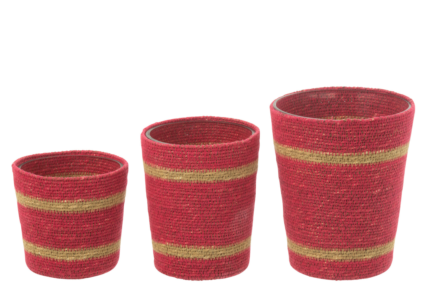 Scented Candle Basket Wax Fuchsia Large-75Hours