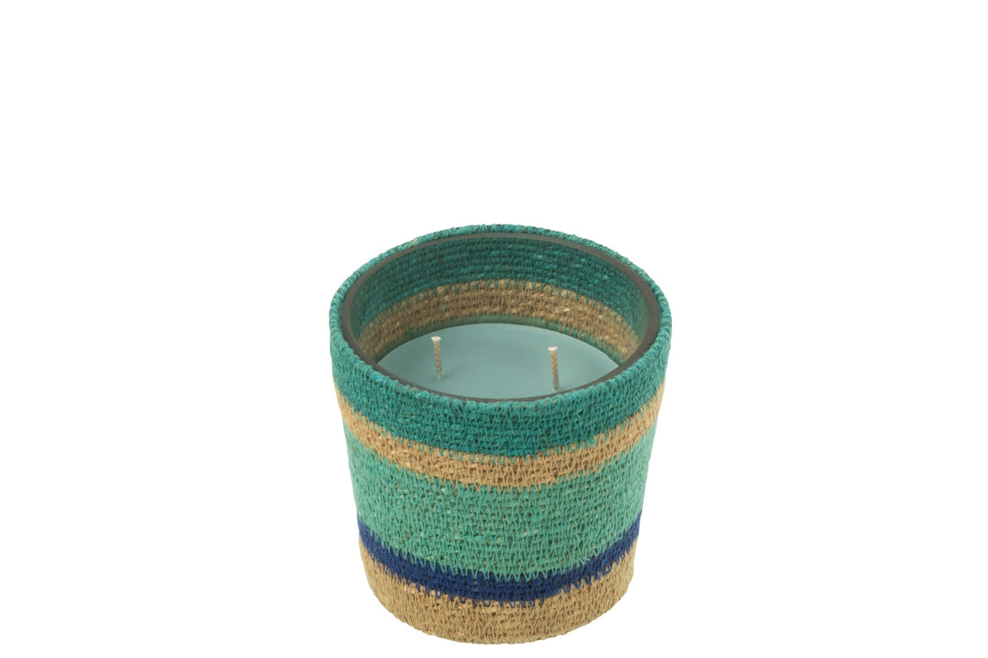 Geurkaars Mand Wax Azuur Small - 45 Uur