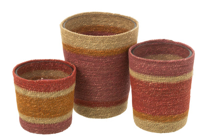 Geurkaars Mand Wax Bordeaux Large - 75 Uur