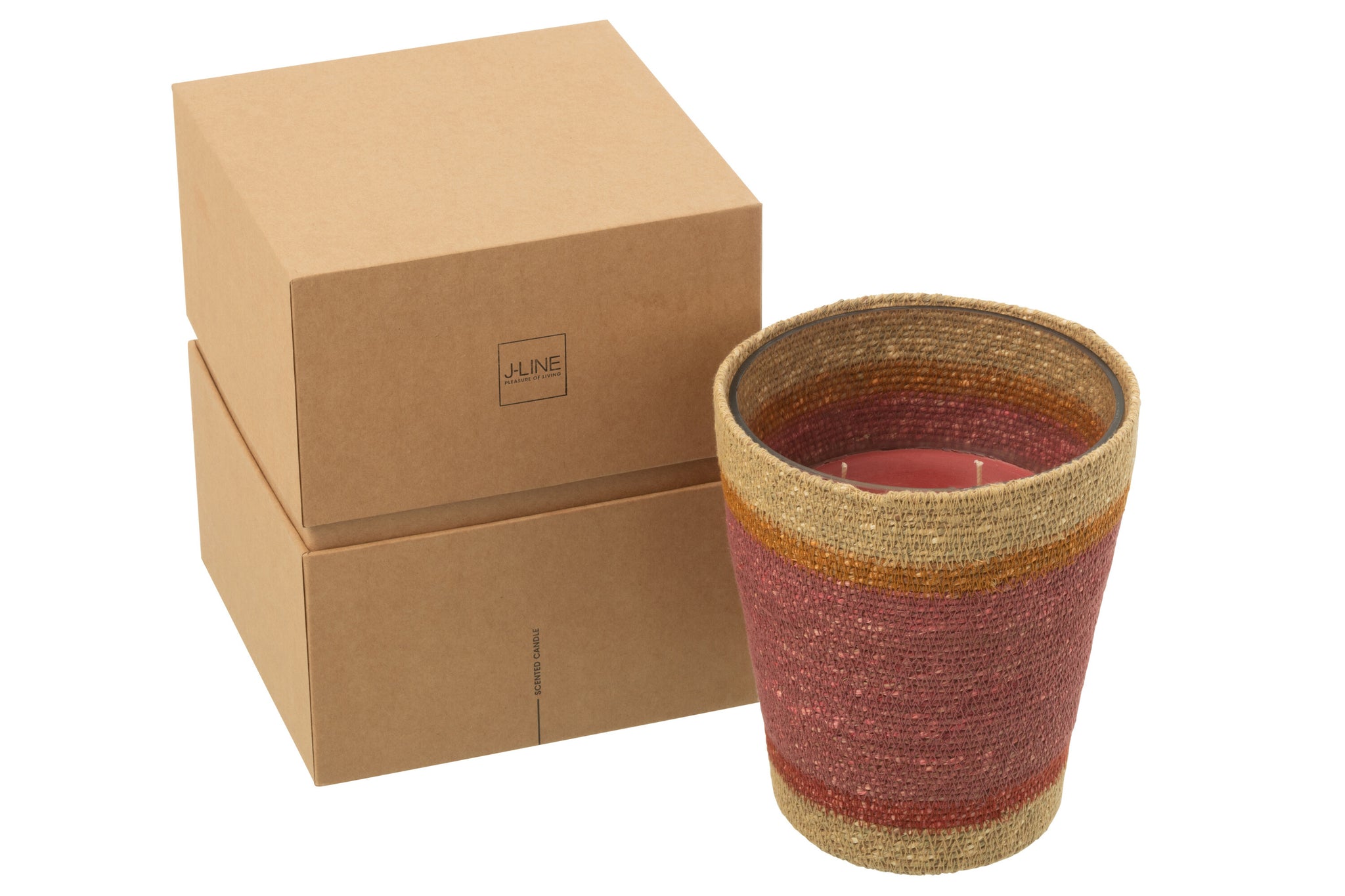 Geurkaars Mand Wax Bordeaux Large - 75 Uur