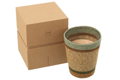 Geurkaars Mand Beige Large - 75 Uur