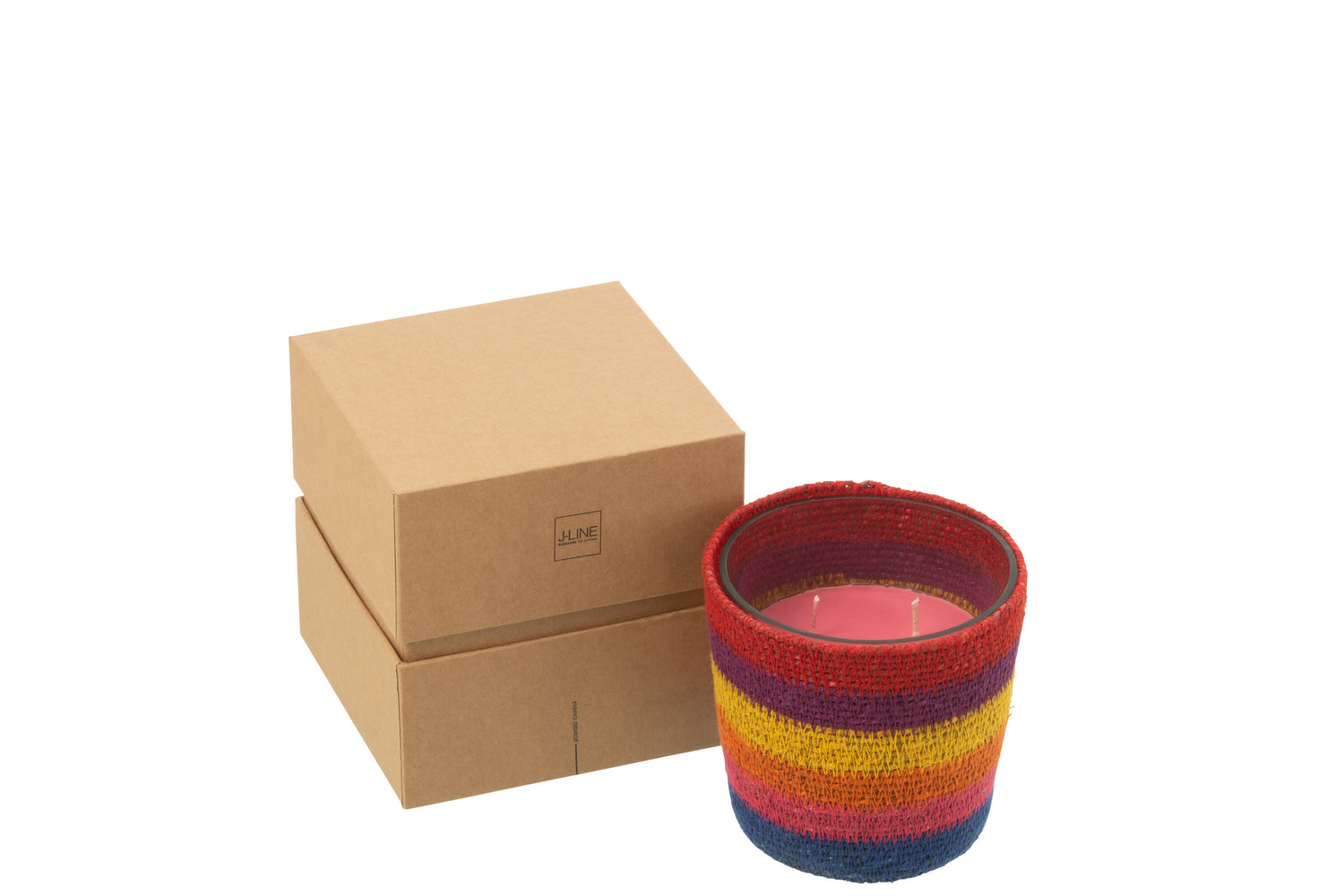 Geurkaars Mand Beige Mix Small - 45 Uur