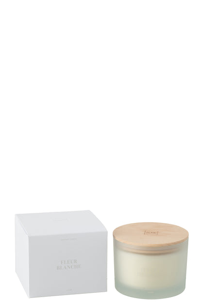 Geurkaars Accords Essentiels Fleur Blanche 28 Uur