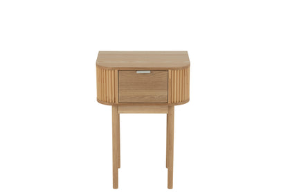 Nachtkast Rond Mdf/Dennenhout Naturel J-Line