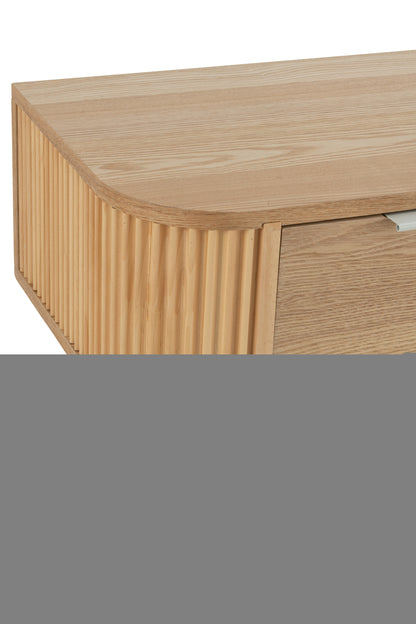 Nachtkast Rond Mdf/Dennenhout Naturel J-Line