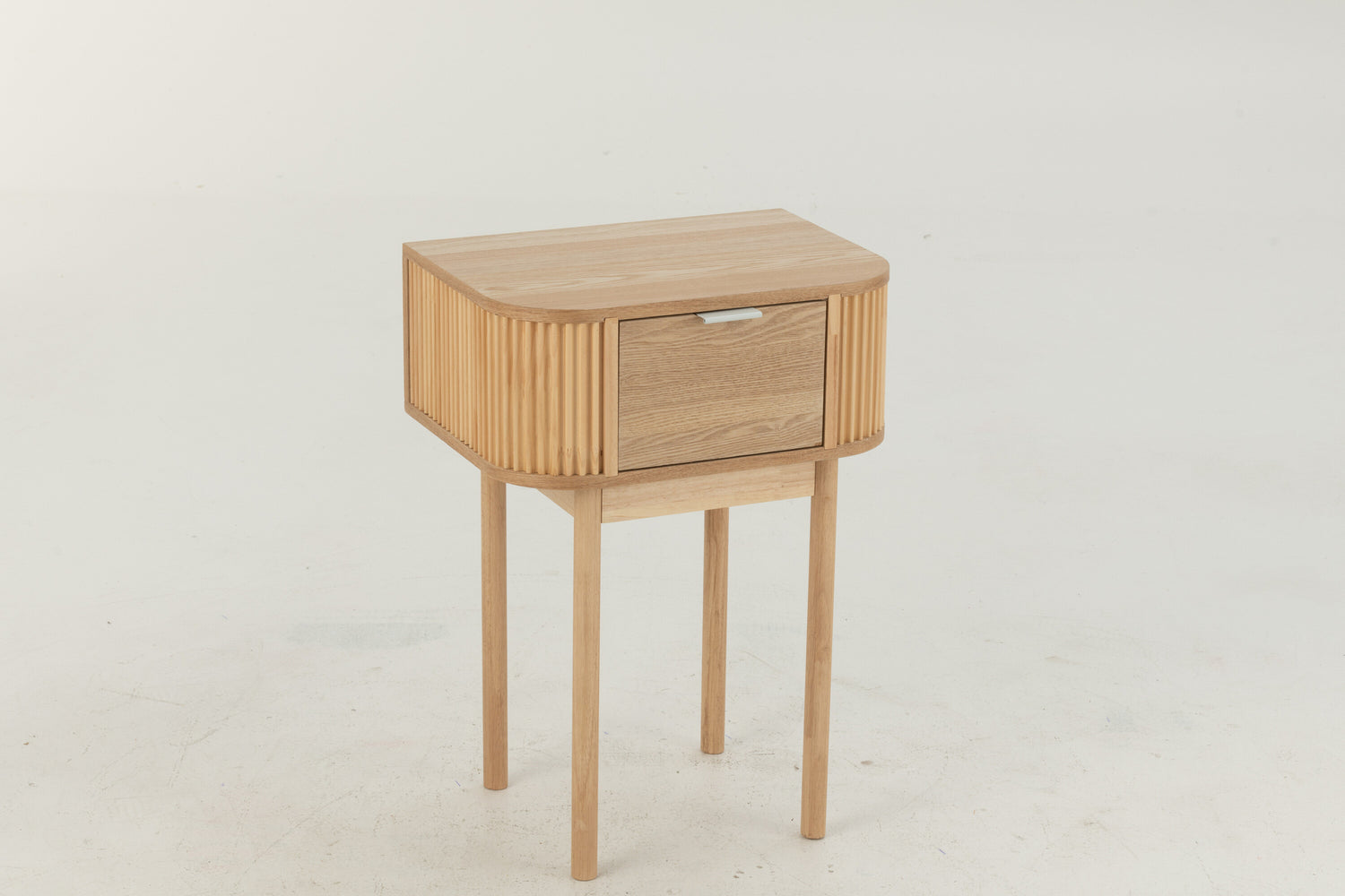 Nachtkast Rond Mdf/Dennenhout Naturel J-Line
