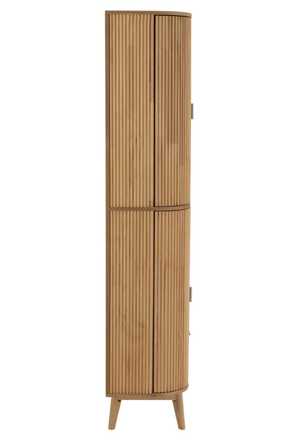 Kast Vakken Rond Mdf/Dennenhout Naturel J-Line