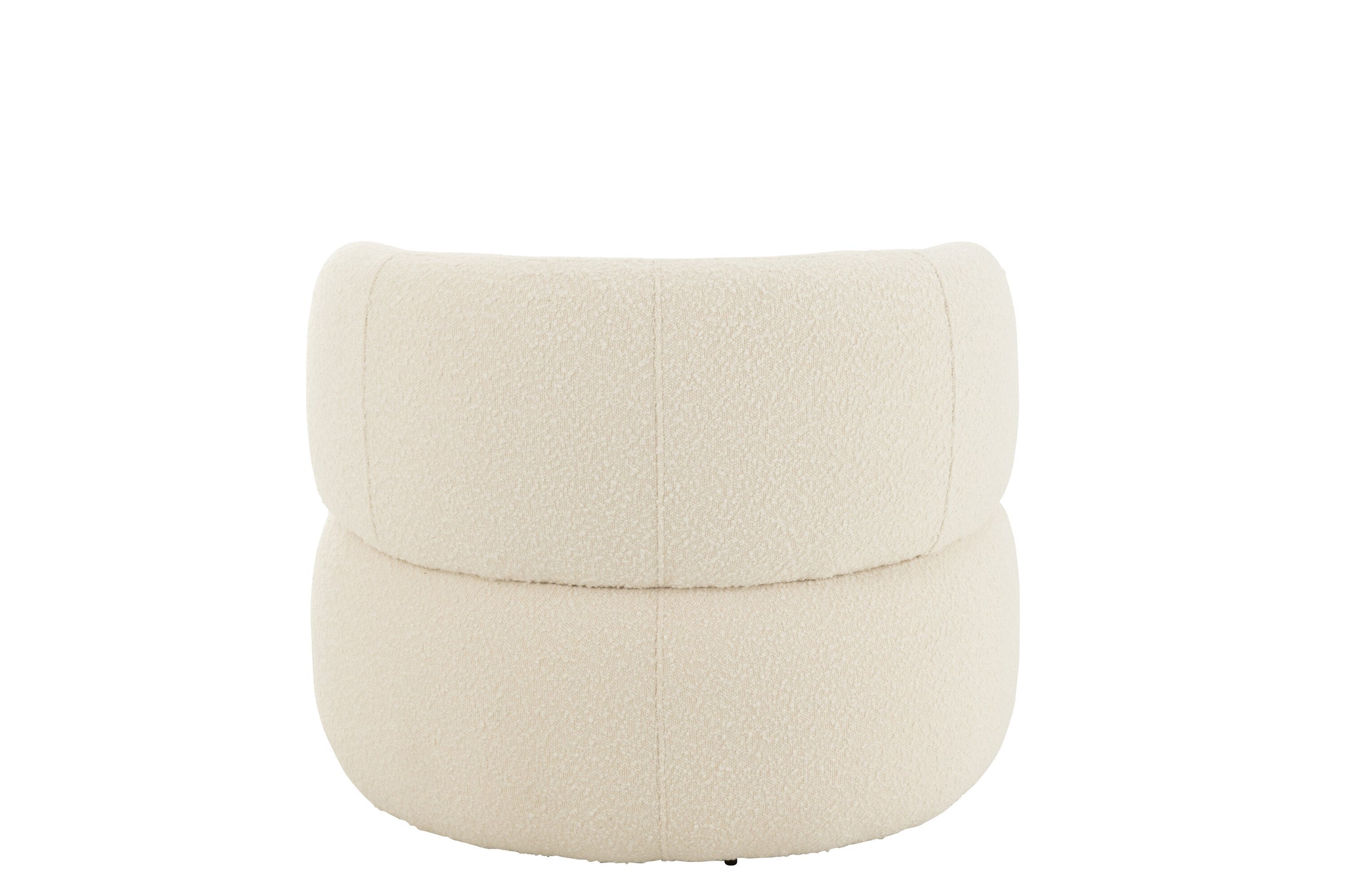 Fauteuil Draaiend Rond Schuim Taupe J-Line