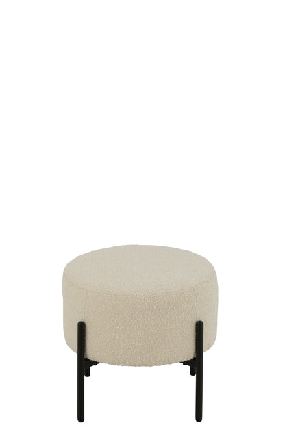 Kruk Boucle Multiplex/Polyester Wit/Zwart J-Line