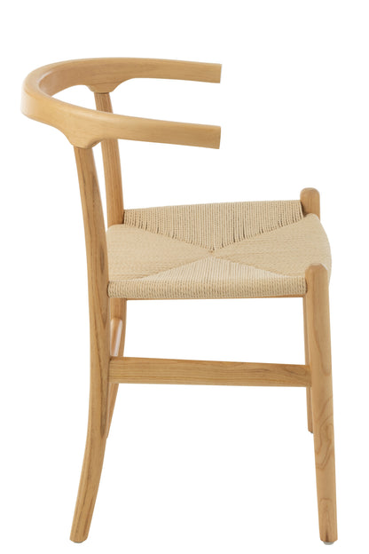 Stoel Toon Beukenhout/Touw Naturel