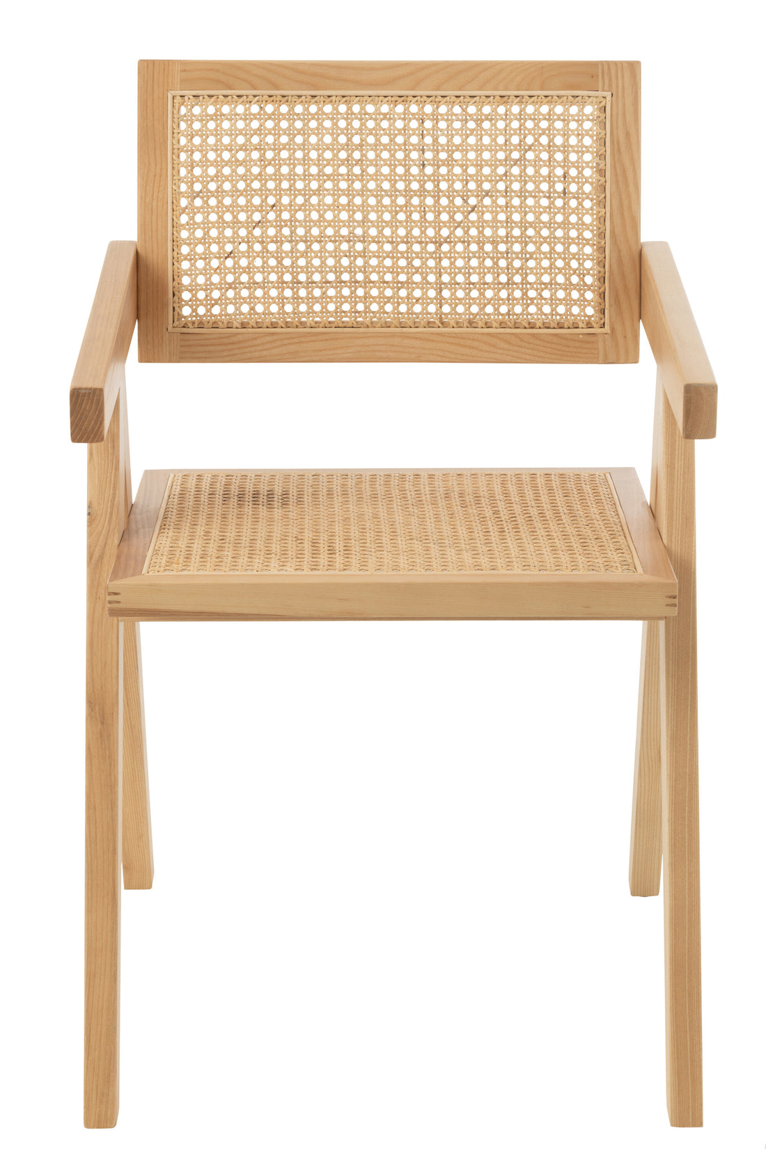 Stoel Rooster Essenhout/Rattan Naturel J-Line