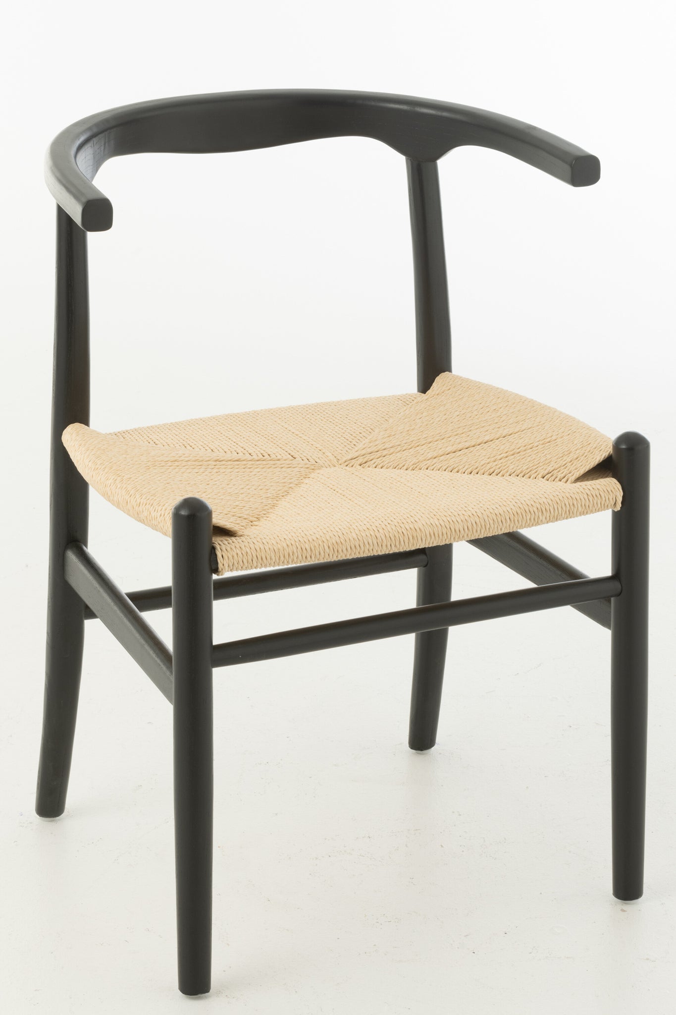 Stoel Toon Beukenhout/Touw Zwart J-Line