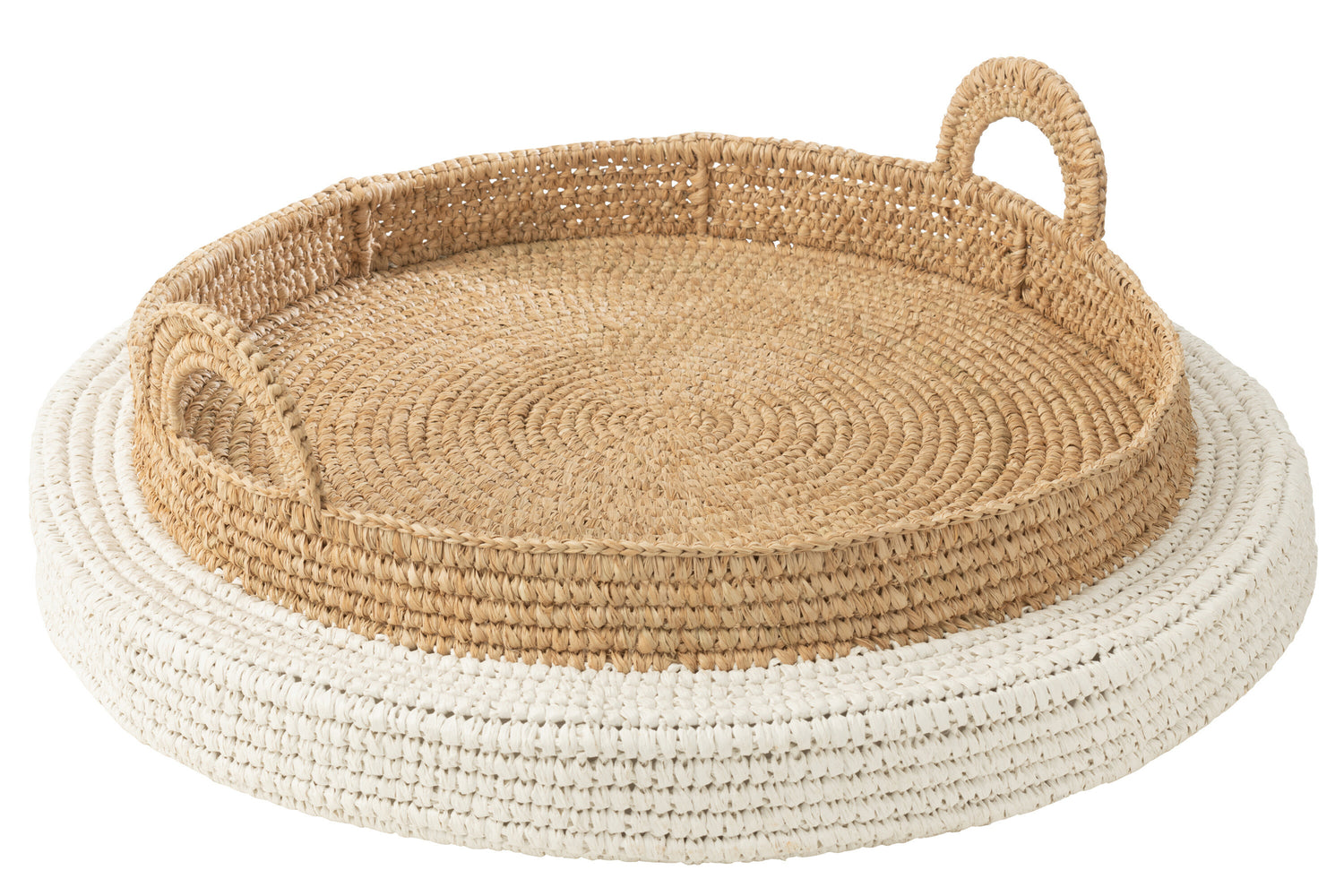 Dienblad Drijvend Polystyreen Wit/Naturel J-Line
