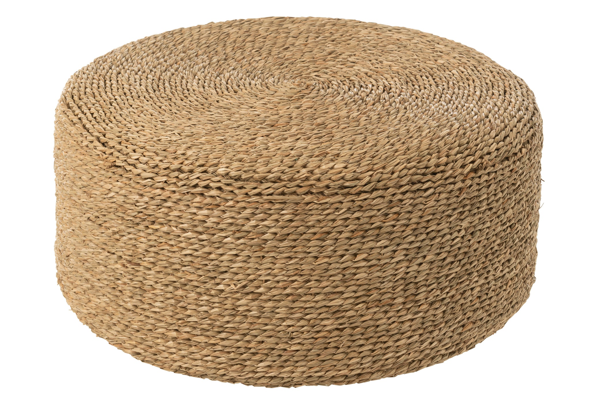 Poef Rond Zeegras Naturel J-Line