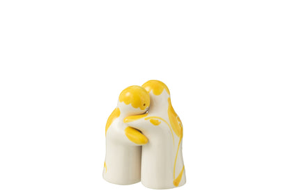 Peper &amp; Zout Stelletje Granada Motief Geel/Wit Keramiek J-Line