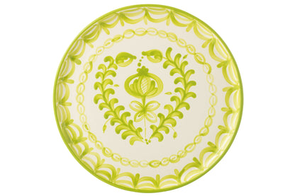 Dinerbord Granada Motief Groen/Wit Keramiek J-Line