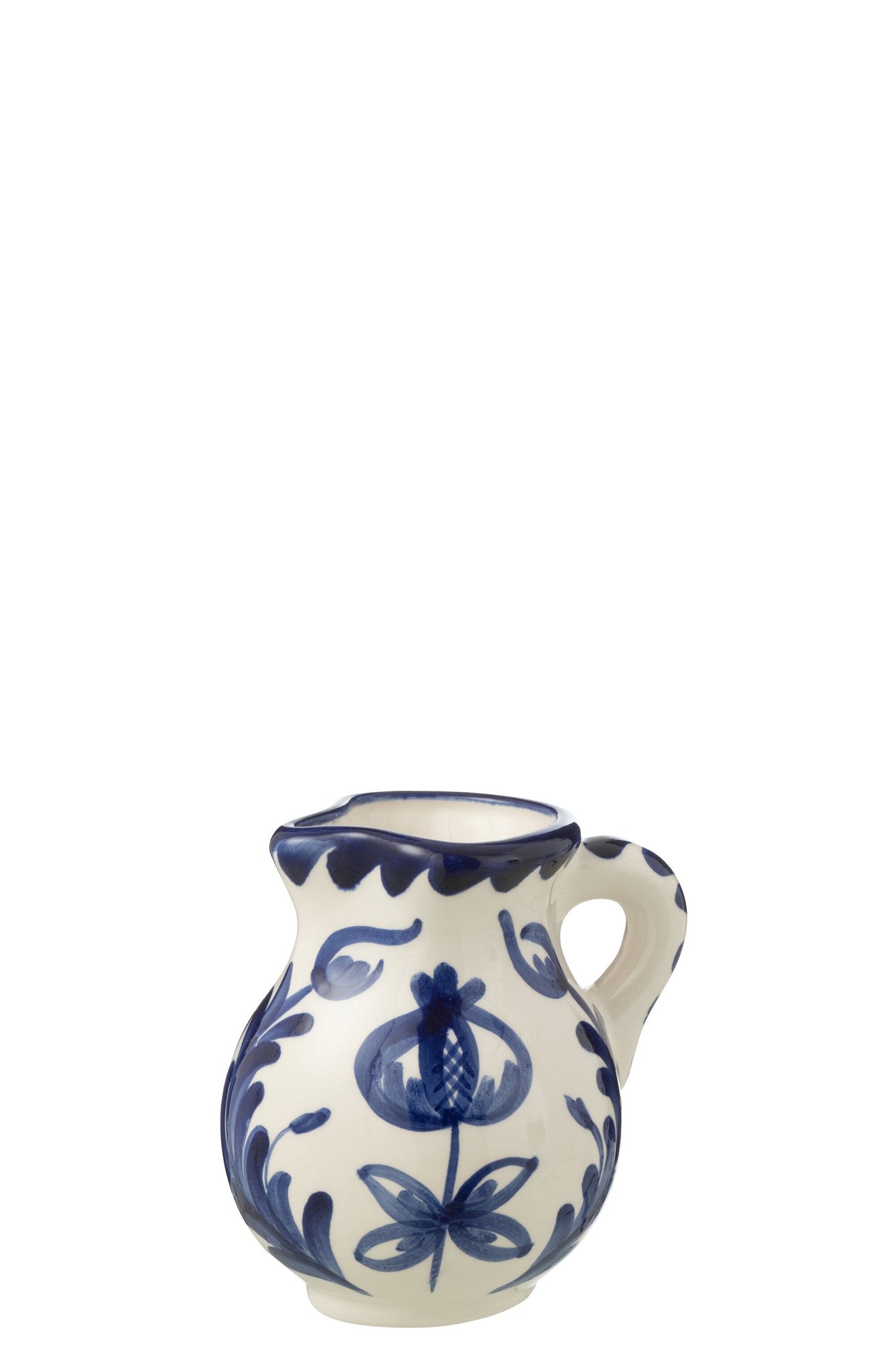Kleine Kan Granada Motief Cobalt Blauw/Wit Keramiek J-Line