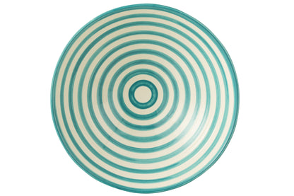 Lebrillo Schaal Granada Strepen Aqua/Wit J-Line