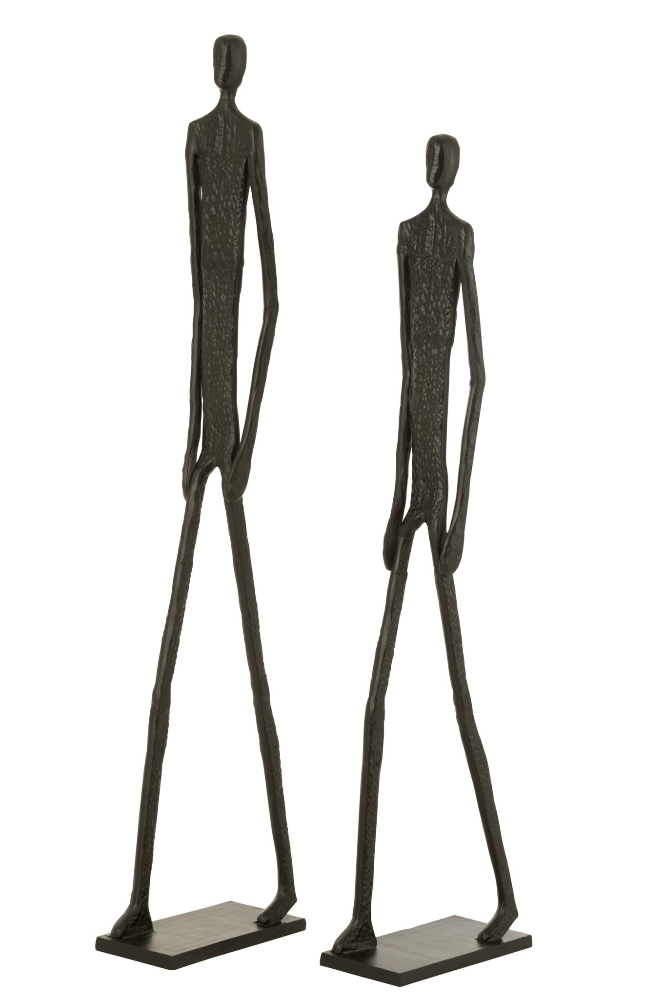 Figuren Wandelen Aluminium Zwart Set van 2 H150cm J-Line