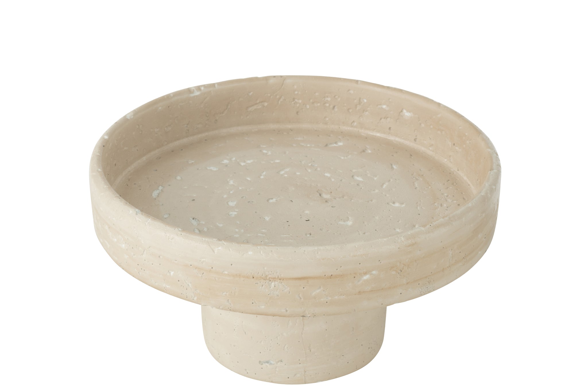 Schaal Decoratief Olina Cement Creme Small