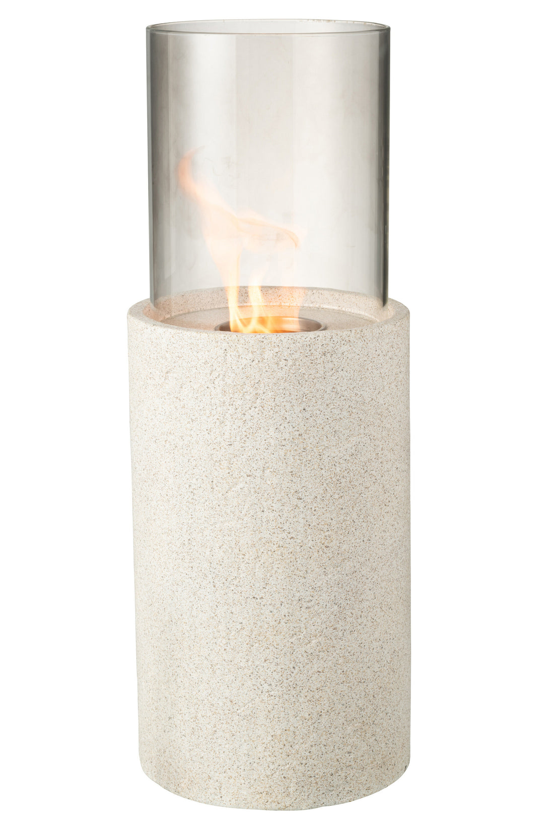 Tafelhaard Bio-Ethanol Rond Grijs Ø23x65cm