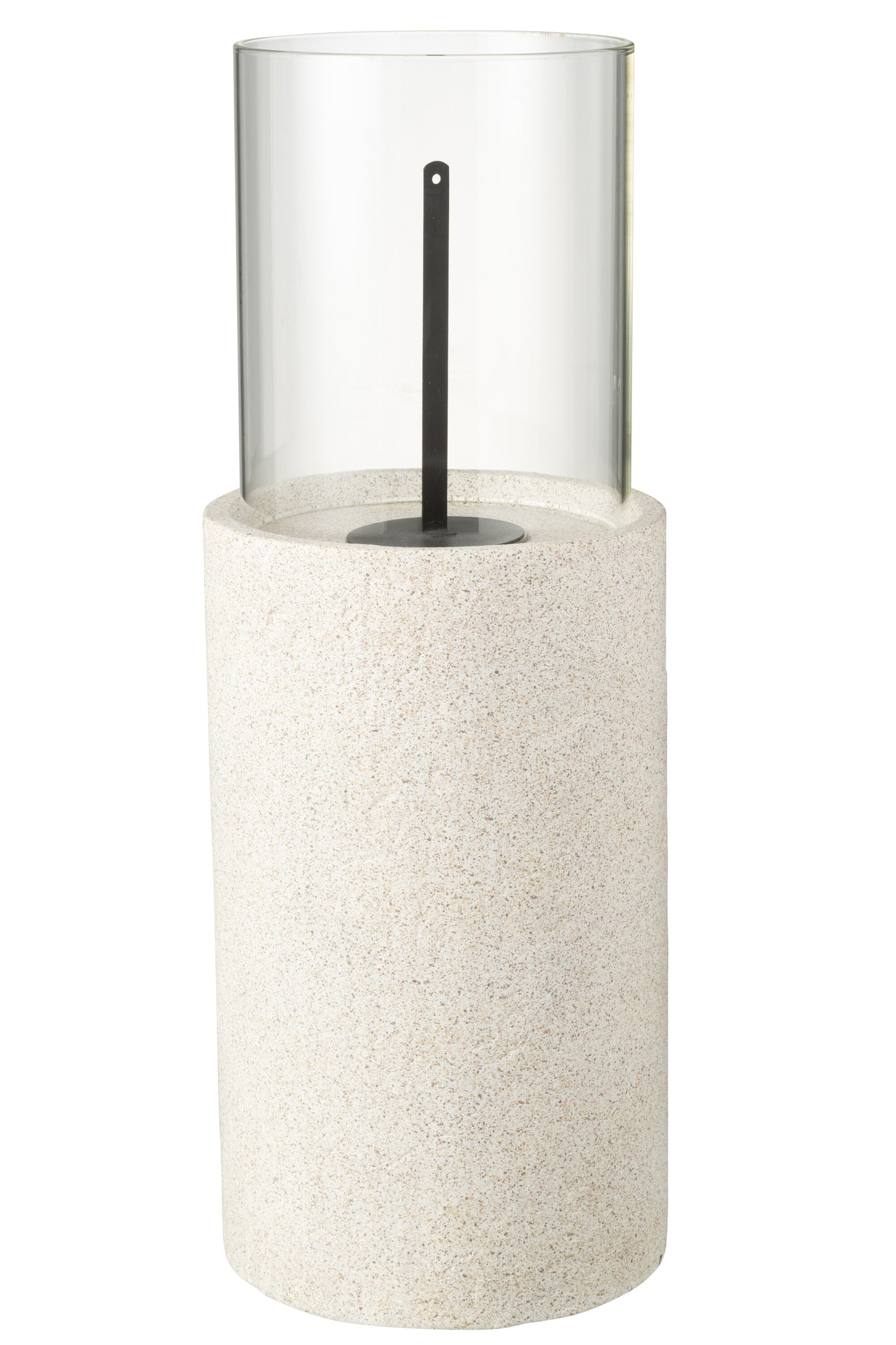 Tafelhaard Bio-Ethanol Rond Grijs Ø23x65cm