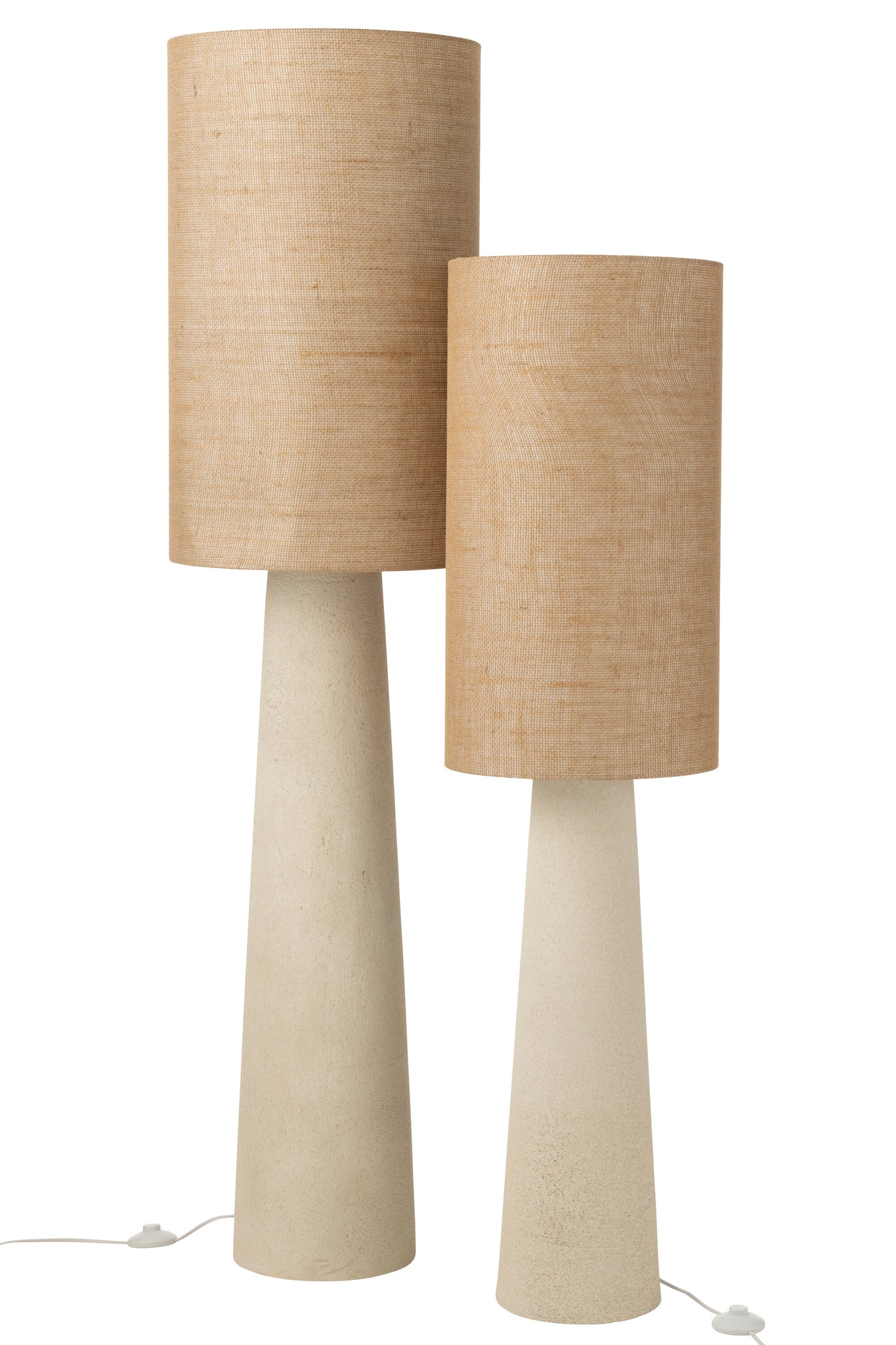 Vloerlamp Ava Glasvezel/Jute Naturel Large H168,5cm J-Line