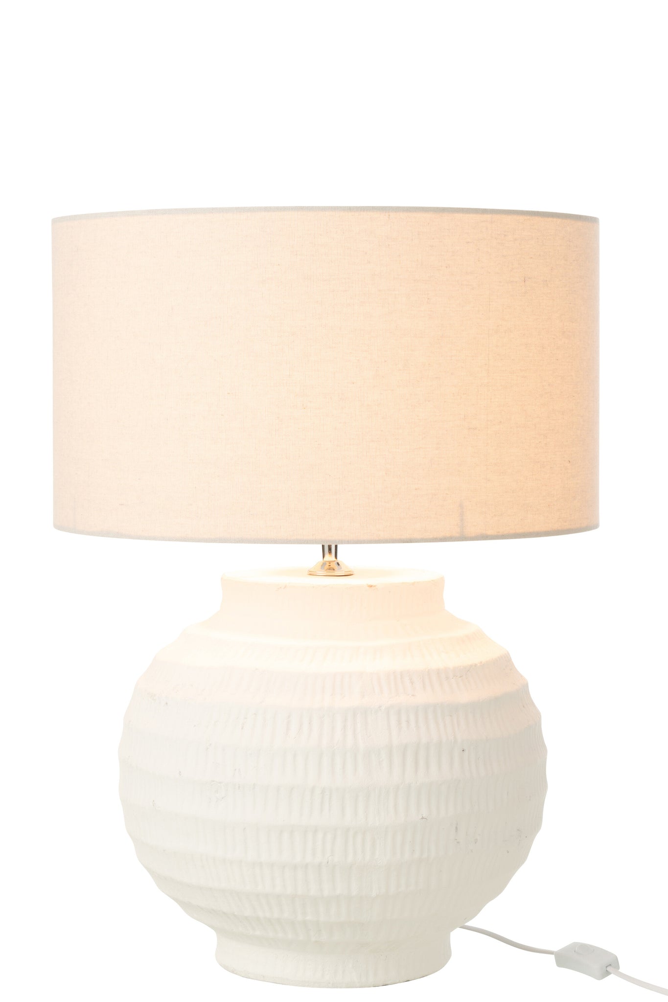 Tafellamp Terracotta Wit J-Line