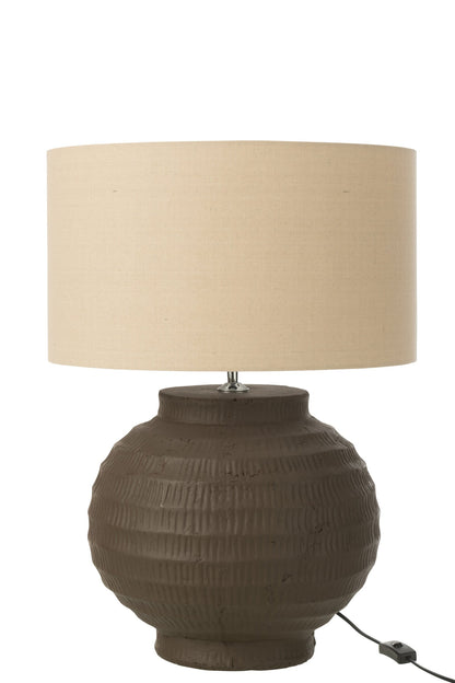 Tafellamp Terracotta Bruin J-Line