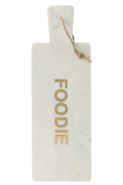 Kaasplank Rechthoekig Foodie Marmer Wit