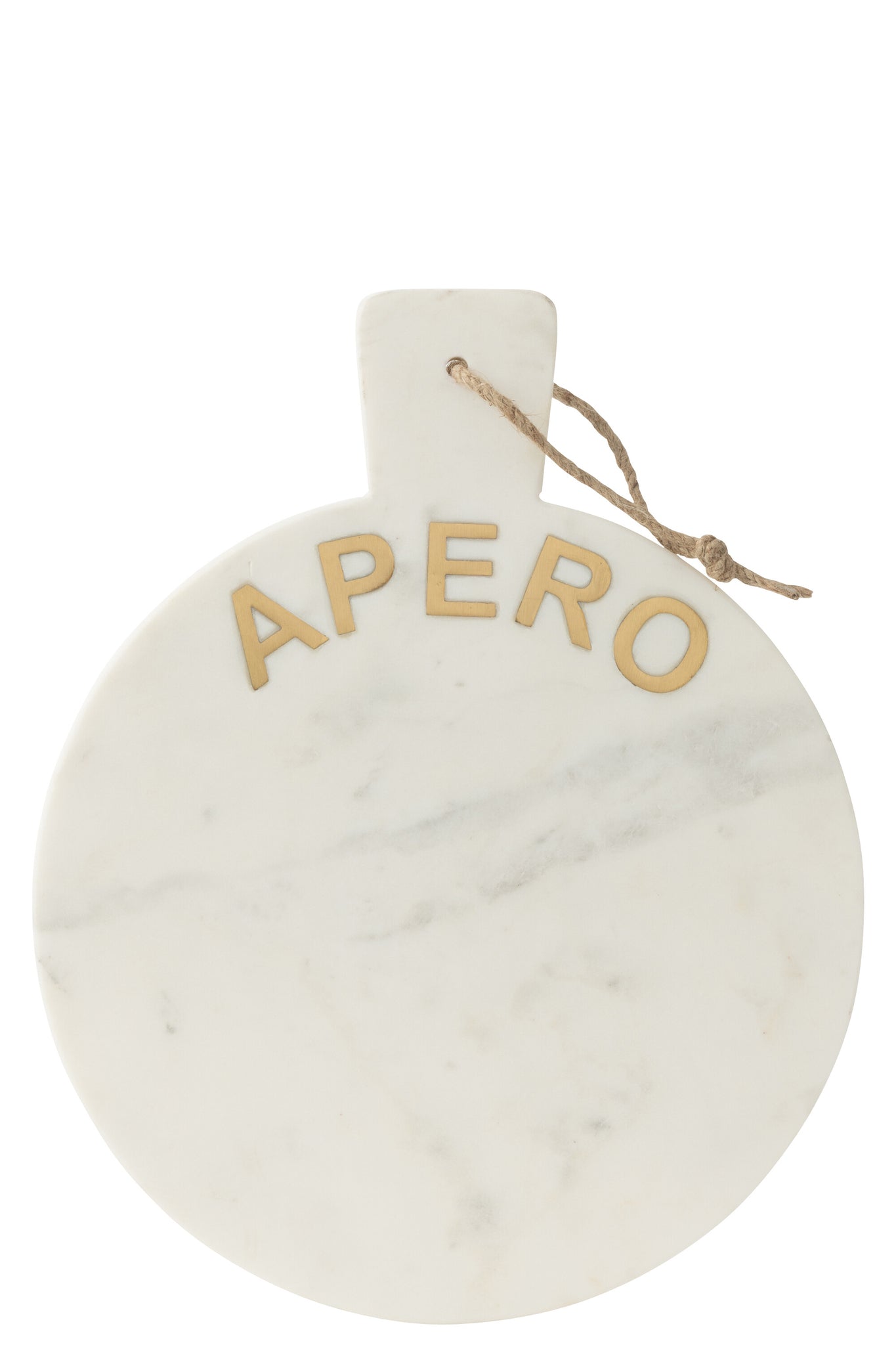 Kaasplank Rond Apero Marmer Wit