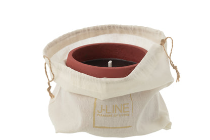 Buitenkaars Cyra Cement Rood Medium 18uur