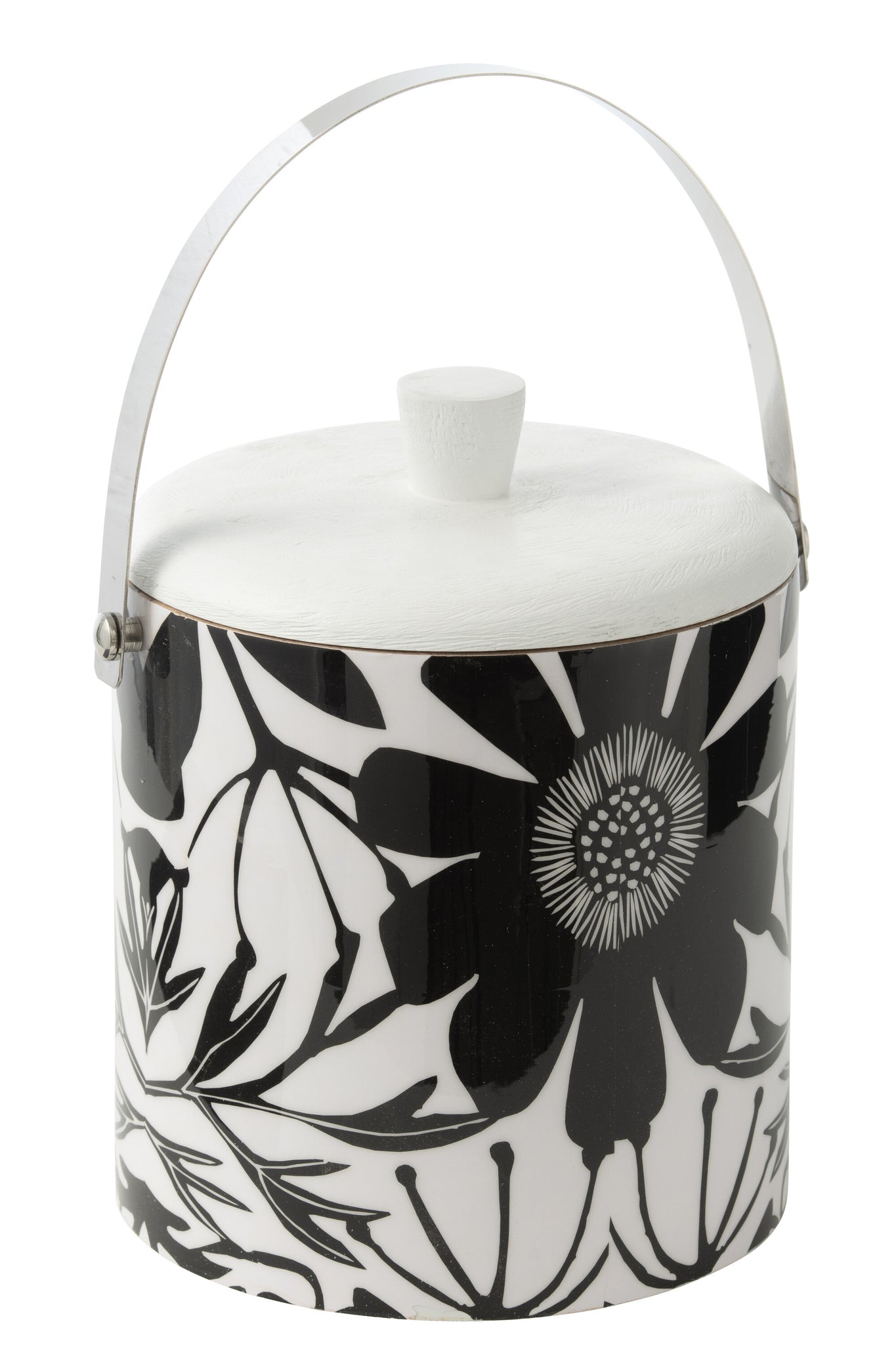 IJsemmer Bloemen Mangohout Zwart/Wit J-Line