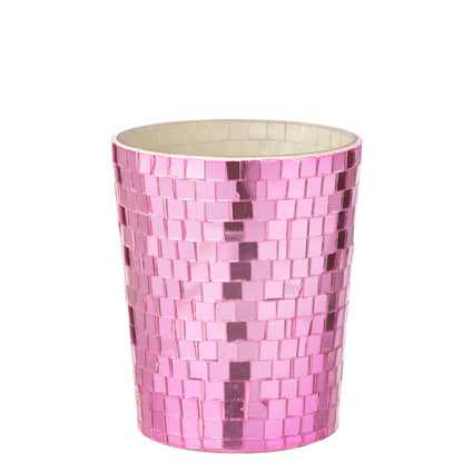Geurkaars Spiegel Glas Roze J-Line