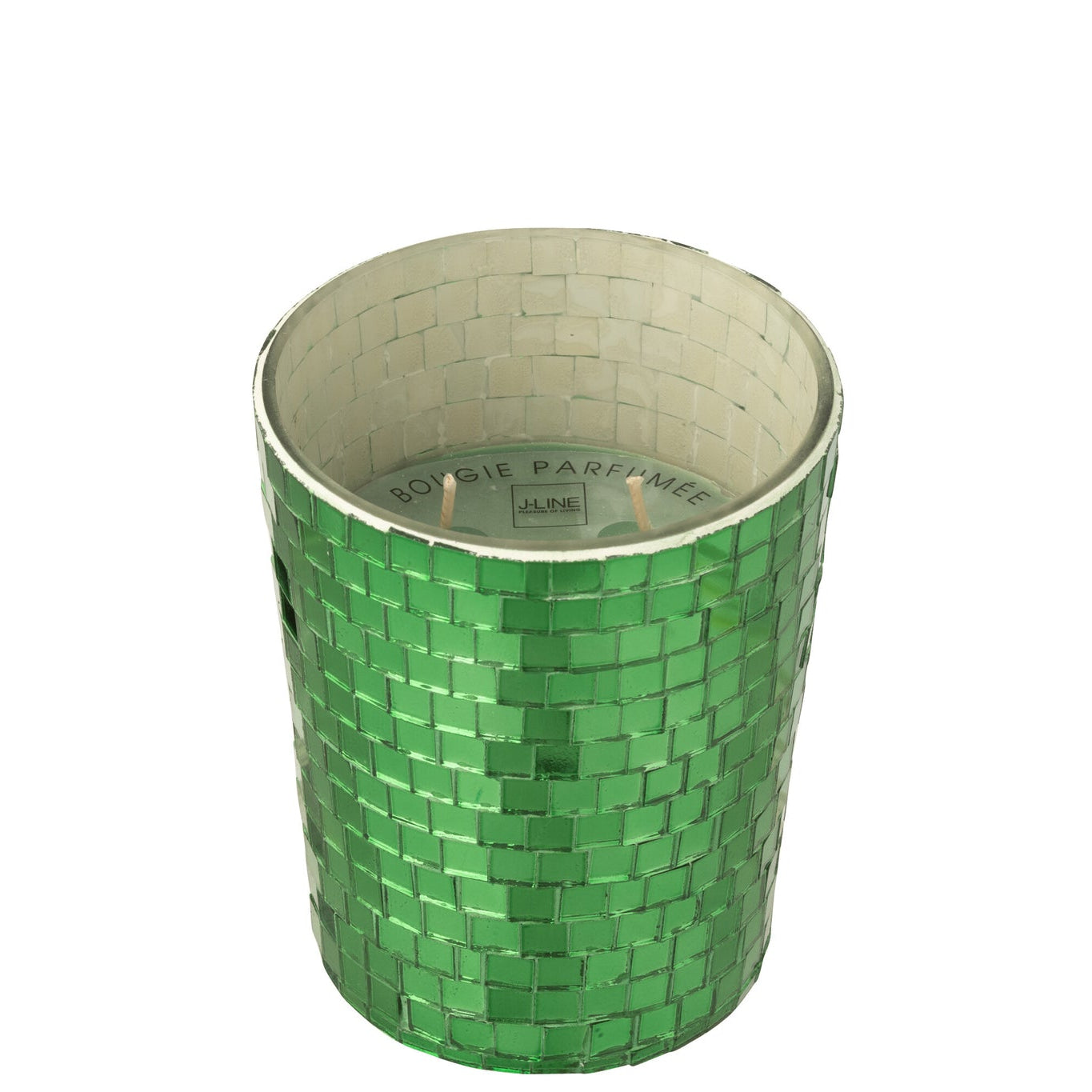 Geurkaars Spiegel Glas Groen J-Line
