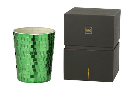 Geurkaars Spiegel Glas Groen J-Line