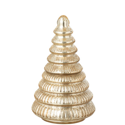 Geurkaars Boom Geribbeld Glas Goudkleurig Small J-Line