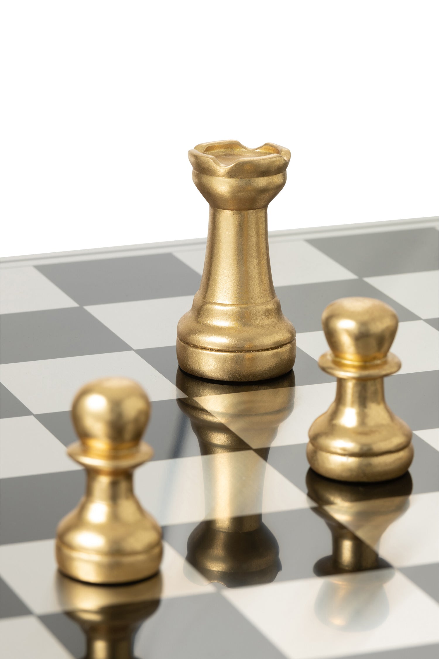 Schaakspel Plateay Goud/Zwart Polyresin J-Line