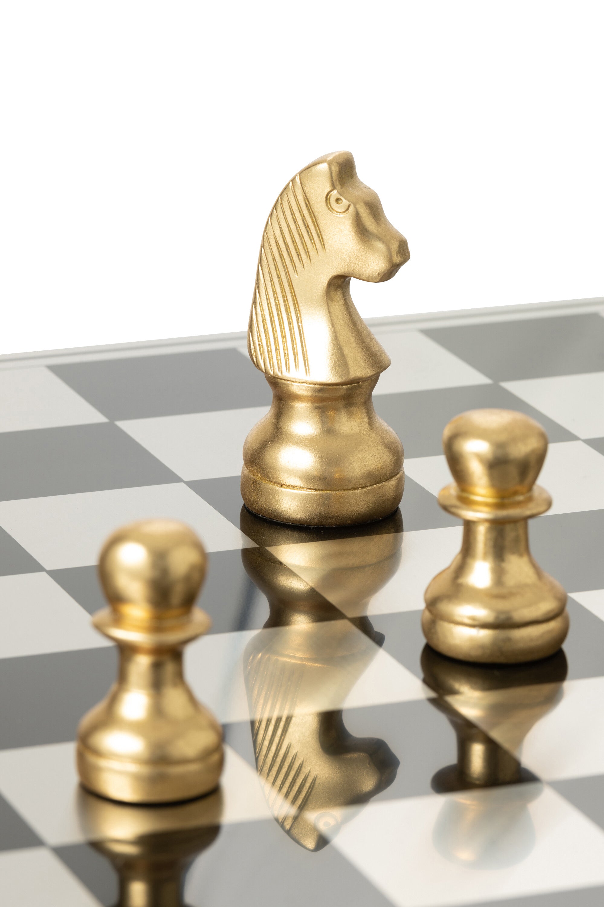 Schaakspel Plateay Goud/Zwart Polyresin J-Line