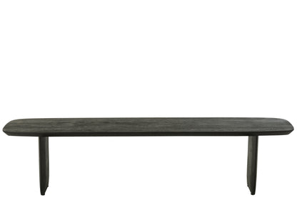 Eetkamerbank Acaciahout Zwart 190cm J-Line