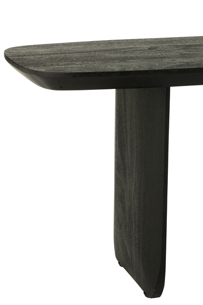 Eetkamerbank Acaciahout Zwart 190cm J-Line