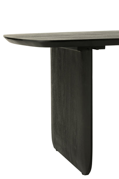 Eetkamertafel Acaciahout Zwart 190x100cm J-Line